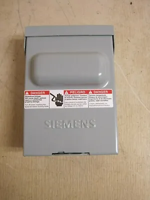 Buy NEW Siemens WN2060 Rain Proof Pullout Switch Type 3R Enclosure FREE SHIPPING • 49.99$
