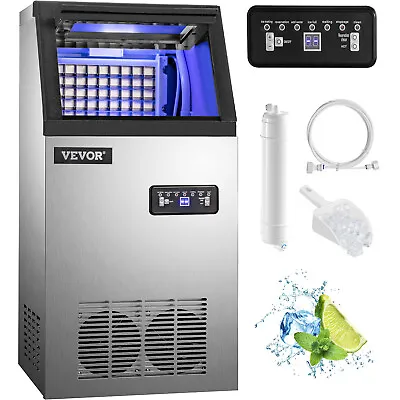 Buy VEVOR 132Lbs/24H Commercial Ice Maker Built-in Ice Cube Machine Water Filter SUS • 287.53$