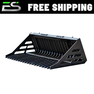 Buy 66  Rock Bucket Skid Steer Quick Attach Free Shipping • 1,427$