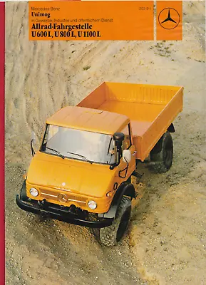 Buy UNIMOG Mercedes MB-trac Original Brochure Truck Bulldog Tug Classic Car • 3.24$