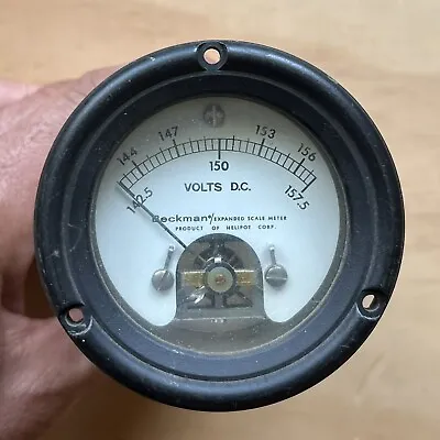 Buy Beckman Instruments Helipot Expanded Scale 157.5 Volts DC Voltmeter 1027-44 • 20$
