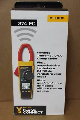 Buy Fluke 374 FC True RMS AC/DC Wireless Clamp Meter With Fluke Connect - Free Ship • 375$