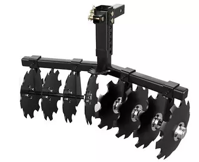Buy Disc Plow Harrow 32 Inch With Universal 2  Receiver Mount For ATV, Adjust Height • 198.90$