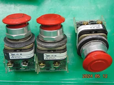 Buy (1) Allen Bradley 800T-FXD4 Emergency E-Stop Pushbutton Switch RED • 35.50$