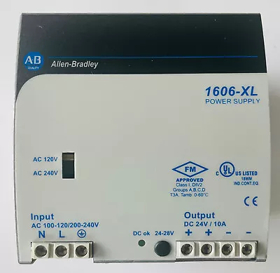 Buy ALLEN BRADLEY 1606-XL 10A POWER SUPPLY 24VDC - Tested • 75$