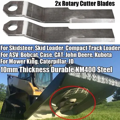 Buy Rotary Cutter Blades NM400 Steel For Mower King Skidsteer Brush Hog ASV JD CAT • 147.59$