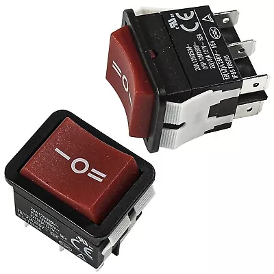 Buy 2-Pack On-Off-On Power Switch For Grizzly G4015Z Combo Lathe Tools 20A 125V 6Pin • 18.95$