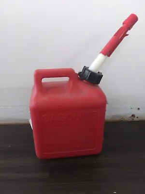 Buy One Gallon Gas Can With Child Safety Feature Red Used • 20$