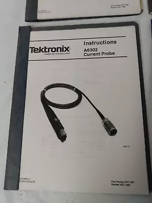 Buy Tektronix A6302 Current Probe Manual Plus Protective Cover • 26.95$