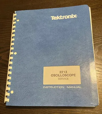 Buy 1981 Tektronix 2213 Oscilloscope Service Instruction Manual Book • 29.99$