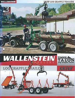 Buy Equipment Brochure Wallenstein LX LT Timber Talon Log Grapple Trailer (E3307)  • 11.65$