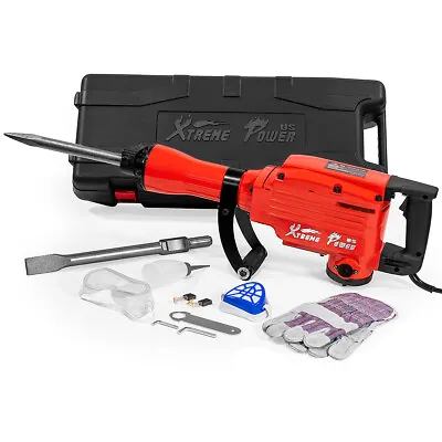 Buy XtremepowerUS 2200W Electric Demolition Jack Hammer Chisel & Point Bits Included • 129.95$