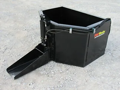 Buy 5/8 Cubic Yard Hydraulic Concrete Dispensing Bucket Attachment Fits Skid Steer • 1,699.99$