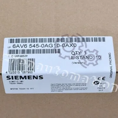 Buy 6AV6 545-0AG10-0AX0 Siemens Touch Panel 6AV6545-0AG10-0AX0 New In Box  • 1,075$