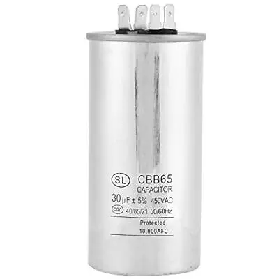 Buy YWBL-WH Motor Capacitor 30uF AC 450V CBB65A-1 Cylindrical Motor Capacitor For... • 7.56$