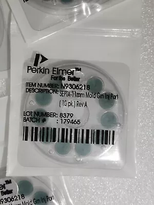 Buy Perkin Elmer/N9306218/ Green Septa 11mm Mold Gm Inj Part/10 Per Pk • 30$