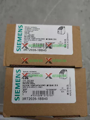 Buy Siemens Contactor 3RT2026-1BB40 3RT20261BB40 New In Box 1 Year Warranty • 71.89$