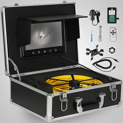 Buy Pipe Pipeline Inspection Camera 30M 7  LCD Drain Sewer Industrial Endoscope IP68 • 303.80$