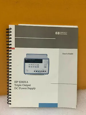 Buy HP / Agilent E3631-90002 HP E3631A Triple Output DC Power Supply User's Guide • 39.99$