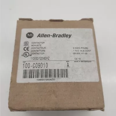 Buy New Allen Bradley 100-C09D10 IEC Contactor 9 AMP 120VAC • 55$