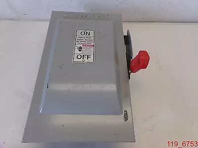 Buy Siemens 60 Amp Safety Switch HF222N Disconnect 240 VAC 2 Pole • 35.50$