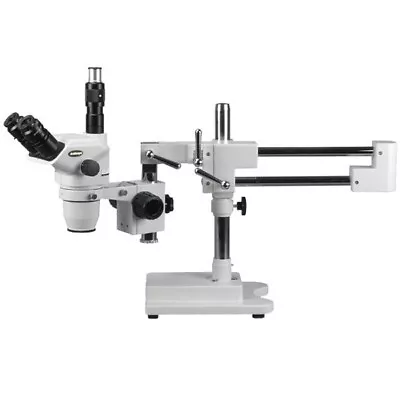 Buy AmScope 6.7X-90X Trinocular Boom Stereo Microscope W/ Focusable Eyepieces • 1,152.99$