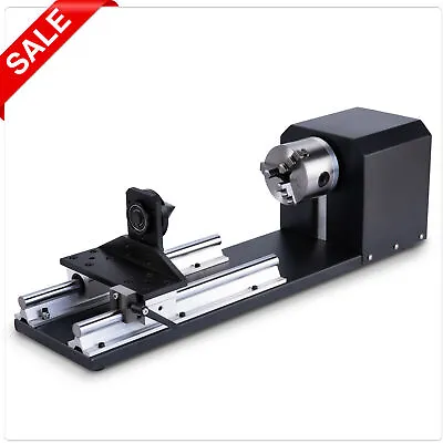 Buy OMTech Rotary Axis With 3-Jaw Chuck For 60W 80W 100W 130W CO2 Laser Engraver • 199.99$