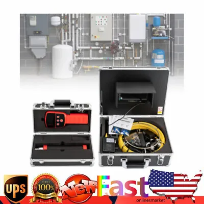 Buy Sewer Camera With Locator Pipe Inspection Camera With 100 FT Cable 7  LCD 512HZ  • 530.09$
