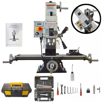 Buy Multi-function Precision Bench Drilling And Milling Machine 110V 1100W Brushless • 1,857.60$