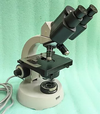 Buy Carl Zeiss Microscope, Phase Contrast, Binocular, 4 Objective, Kpl 10x Eyepieces • 699.95$