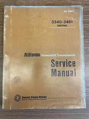 Buy Detroit Diesel Allison Powershift Transmission 3340-3461 Service Manual • 45$
