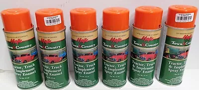 Buy 6 Cans Orange Spray Paint For Kubota Tractor Skid Steer Loader Lawn Mower • 72.66$