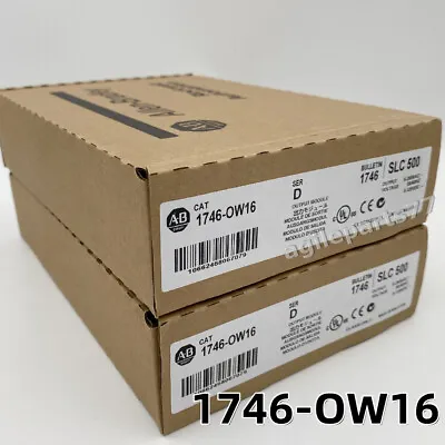 Buy 2023 New AB 1746-OW16 SLC500 SerD Output Module 1746OW16 NEW Factory Sealed TX • 123$