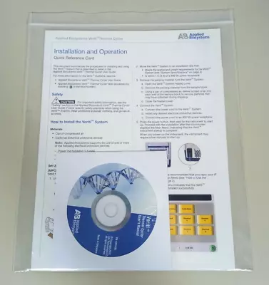 Buy Applied Biosystems Veriti Thermal Cycler User's Manual CD 4461405 4376863 Rev C • 49.99$