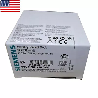 Buy 1PC Siemens 3TY7561-1AA00 Auxiliary Contact Switch Block Screw Terminal 1NO/1NC • 51.16$