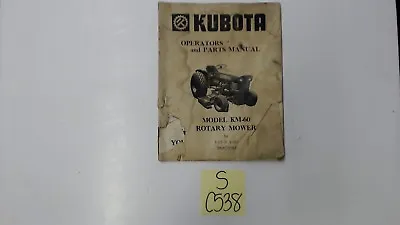 Buy Kubota KM60 Rotary Mower Operator's & Parts Manual • 8.95$