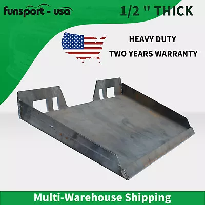 Buy 1/2  Quick Tach Mount Plate Heavy Duty For Bobcat Kubota Heavy Duty Steel Plate • 160.54$