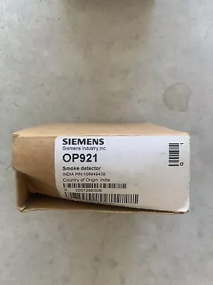 Buy SIEMENS OP921 - Fire Alarm Photoelectric Addressable Smoke Device • 50$