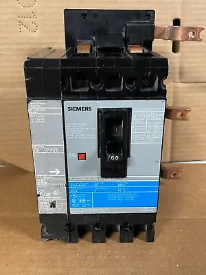 Buy Siemens ED43B060, 60 Amp, 480 Volt, 3 Pole, Circuit Breaker • 150$