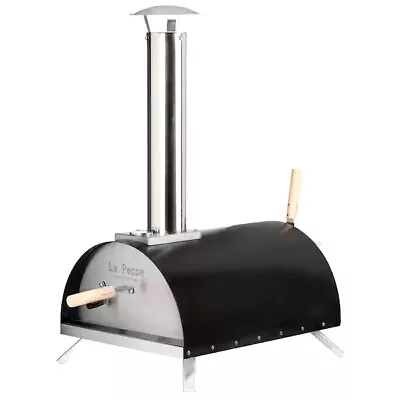Buy WPPO Le Peppe Portable Black Wood / Pellet Fired Pizza Oven With Peel • 169.99$