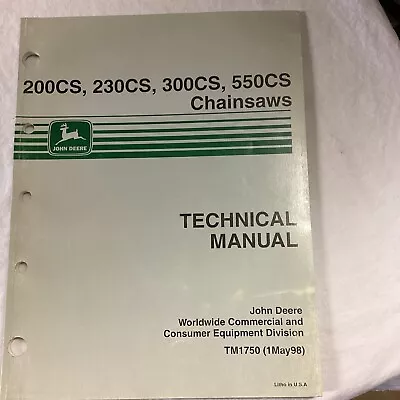 Buy JD Manual TM1750 Chainsaws • 20$