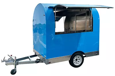 Buy 65  Vendor Trailer Mobile Concession Food Vending Cart Blue • 7,835.56$