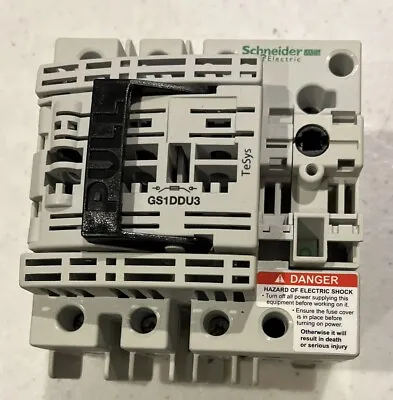 Buy Schneider Electric #GS1DDU3 Fusible Disconnect Switch 30A 3Pole 600V • 105$