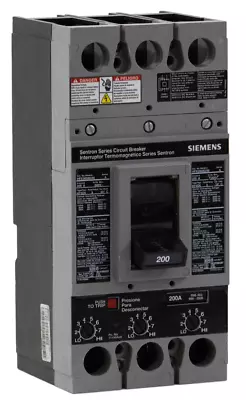 Buy Siemens HFXD63B200 200 Amp 3 Pole 600 Volt Sentron Series Circuit Breaker • 595$