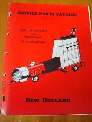 Buy 1956 New Holland Model 705 730 731 760 761 Grain Drying Bin Service Parts Manual • 7.99$