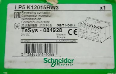 Buy  SCHNEIDER ELECTRIC LP5 K12015BW3 TeSys K 24VDC Coil 3 Pole Reversing Contactor  • 125$