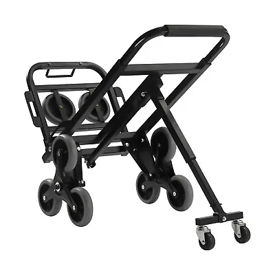 Buy Heavy Duty Stair Climbing Cart Folding Hand Truck Dolly + Wheels 551lbs Capacity • 59.83$