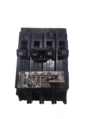 Buy Q22020CT2 Siemens 2 Pole 20-20A 120/240V Quad Circuit Breaker • 28.99$