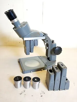 Buy BAUSCH AND LOMB BINOCULAR MICROSCOPE HD181 Rochester NY + Extras • 275$