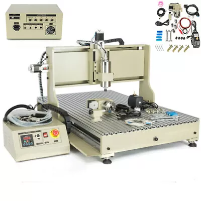 Buy 2.2kW USB Engraving Machine CNC 6090 Router 4 Axis Engraver Milling + Controller • 2,077.05$
